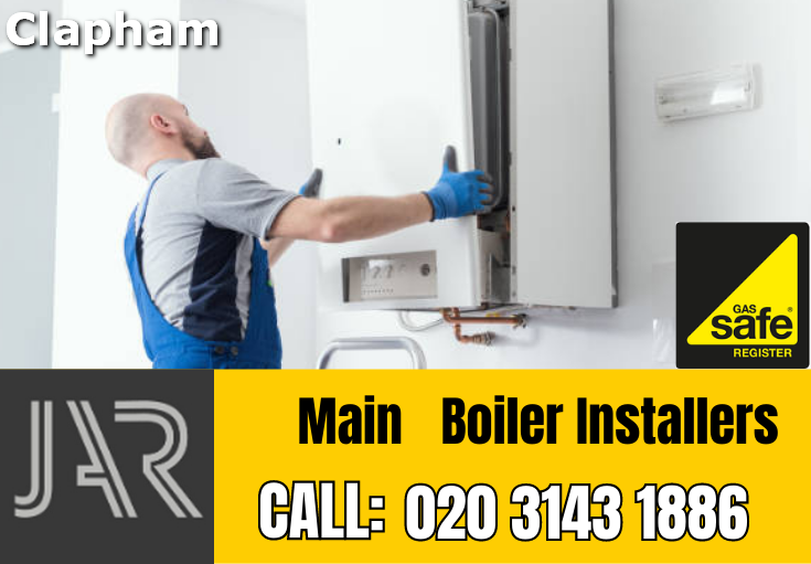 Main boiler installation Clapham